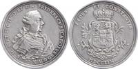 Schleswig-Holstein-Norburg-Plön Silbermedaille Friedrich Karl 1729-1761. -