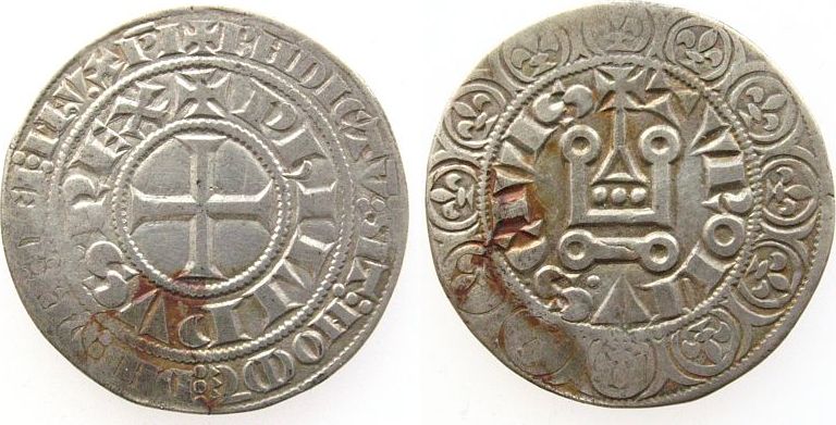 Frankreich 1 Gros Tournois 12701285 o.J. Ag Philipp III (12701285