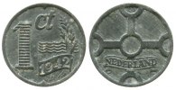 Niederlande 1 Cent Zink Wilhelmina I, Schulman 1040 -