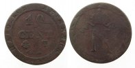 Frankreich 10 Centimes Bill Napoleon Empereur, T (Nantes) -