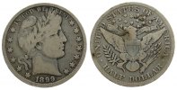 USA 1/2 Dollar Ag Barber -