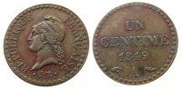 Frankreich 1 Centime Br Dupré II Republik, A (Paris), Gad. 84 -