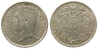 Belgien 5 Francs Ni Albert I (1909-1934), un Belga -