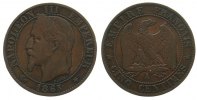 Frankreich 5 Centimes Br Napoleon III, A (Paris) -