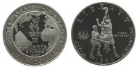 USA 1/2 Dollar KN Basketball, Atlanta, S, ohne Box und ohne Zertifikat -