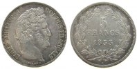 Frankreich 5 Francs Ag Louis Philippe I, W (Lille) -