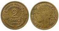 Frankreich 2 Francs AlBr Morlon -