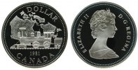 Kanada 1 Dollar Ag Eisenbahn -