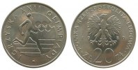 Polen 20 Zlotych KN Olymiade Moskau Läufer -