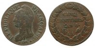 Frankreich 5 Centimes Br Directoire et Consulat, AA -