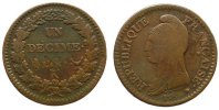 Frankreich 1 Decime Ku Directoire et Consulat, K (Bordeaux) -
