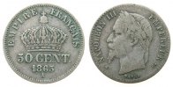 Frankreich 50 Centimes Ag Napoleon III, A (Paris) -