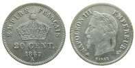 Frankreich 20 Centimes Ag Napoleon III, A (Paris) -