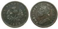 Nova Scotia 1 Penny-Token Ku Georg IV -