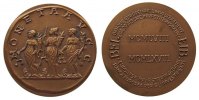 Luxemburg Medaille Bronzeguß Europäische Investitionsbank - auf das 10. Gründungsjahr, ca. 82 MM, ca. 260 Gramm, kleiner Fleck -