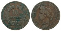 Frankreich 10 Centimes Br Ceres, A (Paris) -