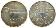 Ungarn 100 Forint Ag 50 Jahre Nationalbank -
