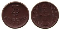 Porzellan 25 Pfennig Porzellan Amberg 25 Pfennig, ca. 24,5 MM -
