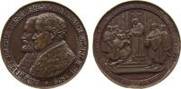 Reformation / Religion Medaille Bronze Friedrich Wilhelm III. - auf die 300 Jahrfeier der Reformation, Brandenburg - Preussen, Berlin, die gestaffelten Brustbil -