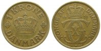 Dänemark 1 Krone AlBr Christian X -