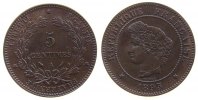 Frankreich 5 Centimes Br Ceres, A (Paris) -