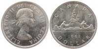 Kanada 1 Dollar Ag Elisabeth II, Kanu -