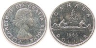 Kanada 1 Dollar Ag Elisabeth II, Kanu -