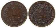 Niederlande 1 Cent Br Wilhelm III, Schulman 701 -