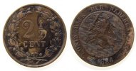 Niederlande 2 1/2 Cent Br Wilhelm III, Schulman 684 -