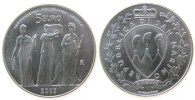 San Marino 5 Euro 2003 Ag drei Grazien stgl