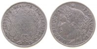 Frankreich 5 Francs Ag Ceres, A (Paris), kleine Randfehler -