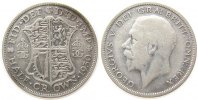 GB Großbritannien ab 1708 1/2 Crown Ag Georg V, seltener -