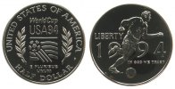 USA 1/2 Dollar KN Fußball WM, P -