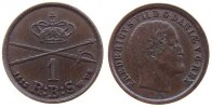 Dänemark 1 RBS Ku Frederik VII, Rigsbankskilling, Siegs 4 -