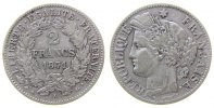 Frankreich 2 Francs Ag Ceres, A (Paris), kleines A -