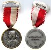 Schützen tragbare Medaille Weismetall Graubünden Grisons - Einzelkonkurrenz, Medaille ca. 40 MM -