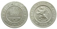 Belgien 10 Centimes KN Leopold I, Prägeschwäche -