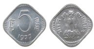 Indien Republik 5 Paise Al Calcutta -