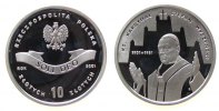 Polen 10 Zlotych Ag 100. Geburtstagvon Kardinal Stefan Wyszynski -