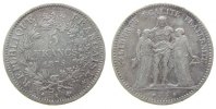 Frankreich 5 Francs Ag Herkulesgruppe, K -