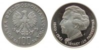 Polen 100 Zlotych Ag Ignacy Jan Paderewski, Parch. 273, Patina -