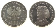 Polen 100 Zlotych Ag Wieniawski, Parch. 284, etwas angelaufen -