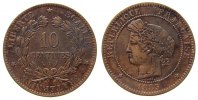 Frankreich 10 Centimes Br Ceres, A (Paris) -