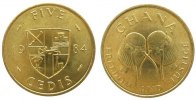 Ghana 5 Cedis Ms Buschtrommeln -