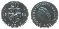 Ghana 20 Cedis Ni-St Kaurischnecke -