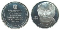 Israel 2 Sheqel 1982 Ag 34. Jahrestag Unabhängigkeit, Baron Rothschild pp