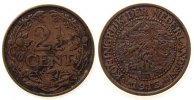 Niederlande 2 1/2 Cent Br Wilhelmina I, Schulman 955 -