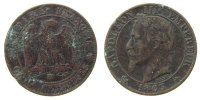 Frankreich 5 Centimes Br Napoleon III, BB (Strasbourg) -