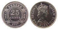 Belize 25 Cents KN Elisabeth II -