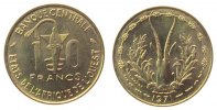 West Afrik. Staaten 10 Francs AlBr Sägerochen / Dünengazelle -